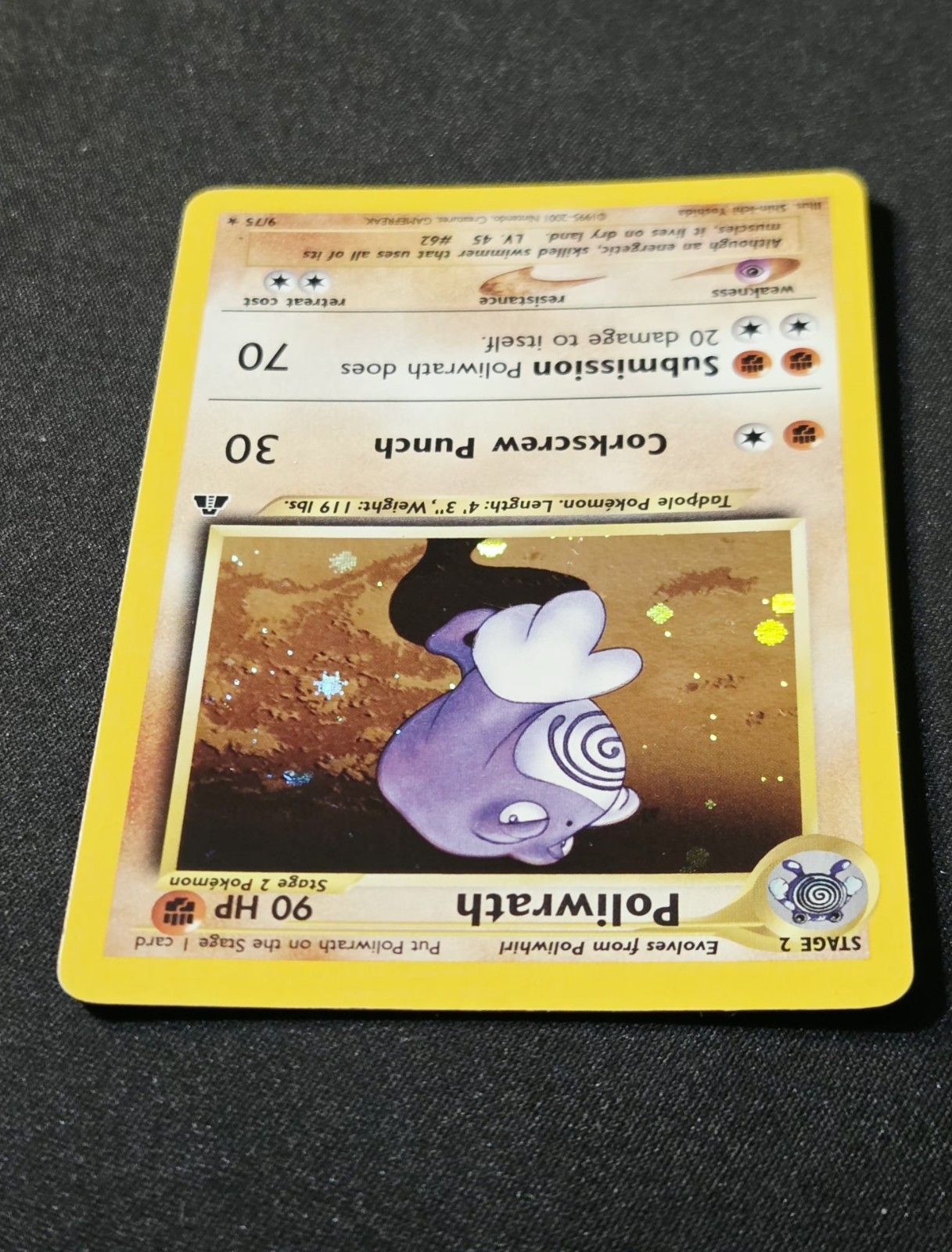 Poliwrath 9/75 Holo Rare Neo Discovery WoTC Pokemon Card 2001