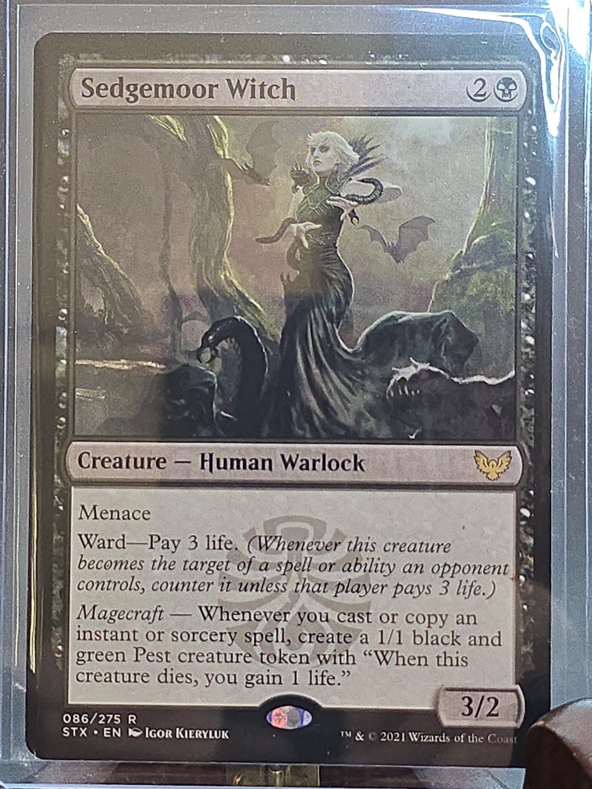 Sedgemoor Witch Strixhaven: School of Mages MTG Regular Lightly Played
