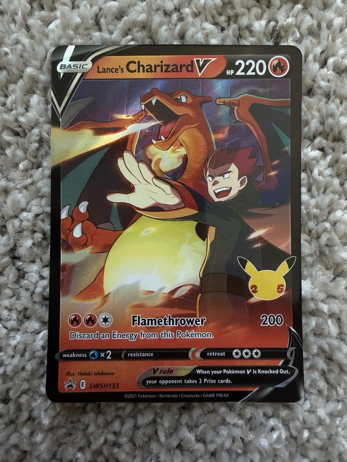 The Pokémon Company Lance’s Charizard V SWSH133 Sword & Shield Promo SHIPS NOW!
