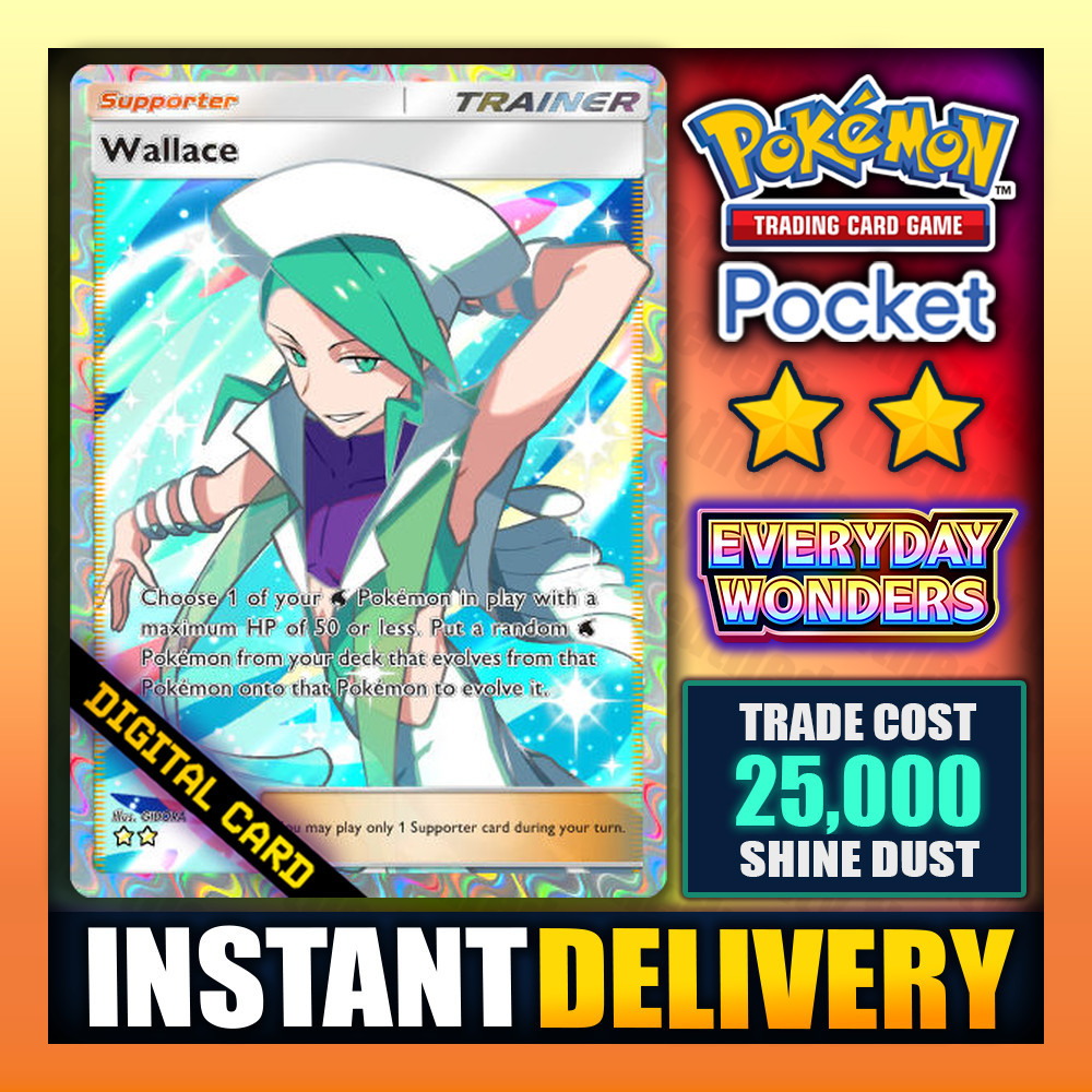 Wallace ⭐ Pokemon TCG Pocket – FA – Everyday Wonders – English – Instant ✅