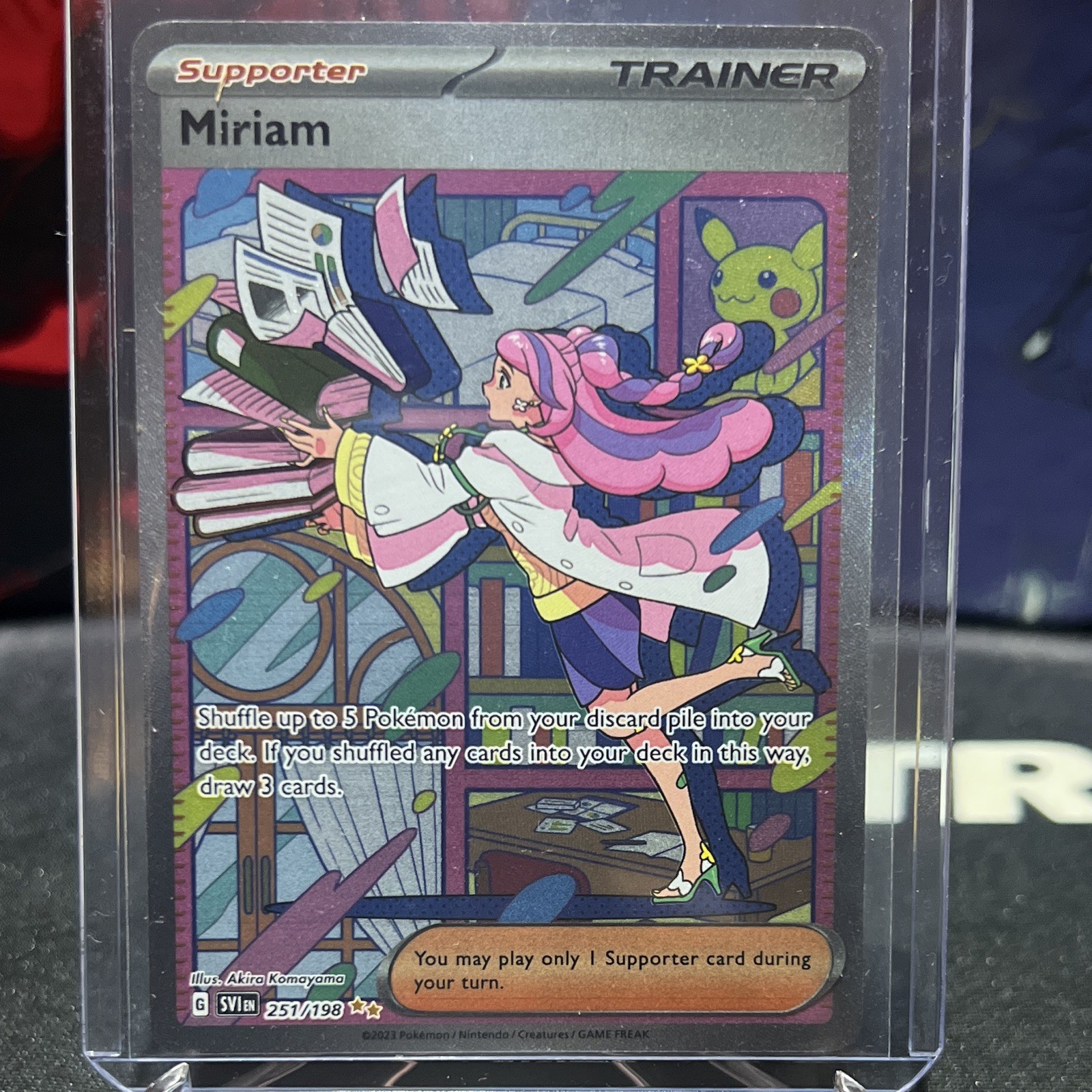 The Pokémon Company Miriam 251/198 SV01 Ultra Rare Full Art Holo Eng 2023