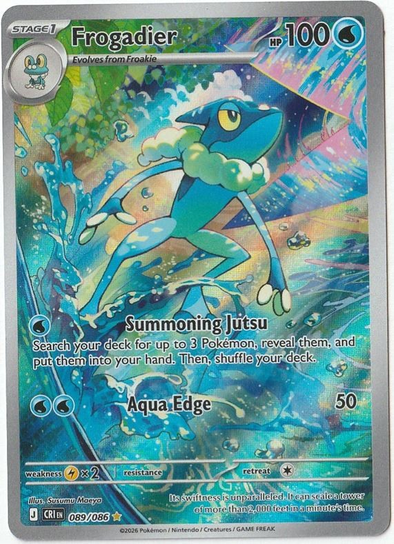 Frogadier 089/086 Me04: Chaos Rising Illustration Rare