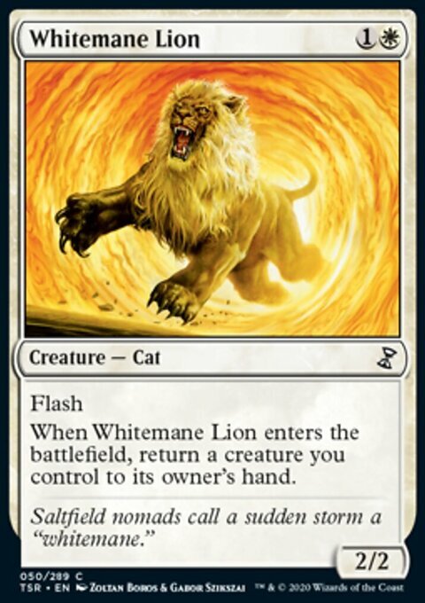 MTG Magic the Gathering Whitemane Lion (50/429) Time Spiral Remastered LP