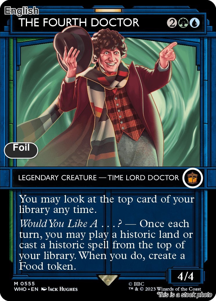 Magic The Fourth Doctor (Showcase) 555 Mythic Universes Beyond: Doctor Who NM…
