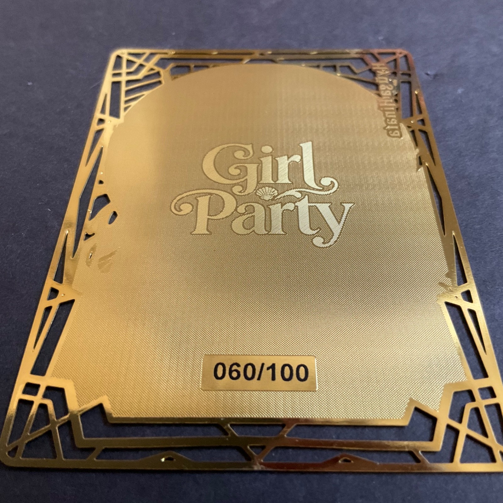 Goddess Story Gold METAL Card – Random Serial Number #/100! Hinata Bikini Anime