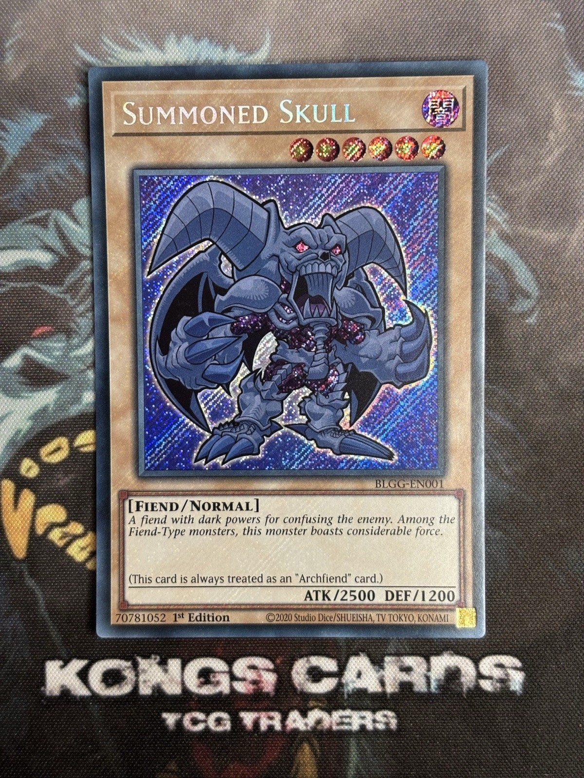 BLGG-EN001 Summon Skull Chibi Art Secret Rare 1st Ed YuGiOh NEW