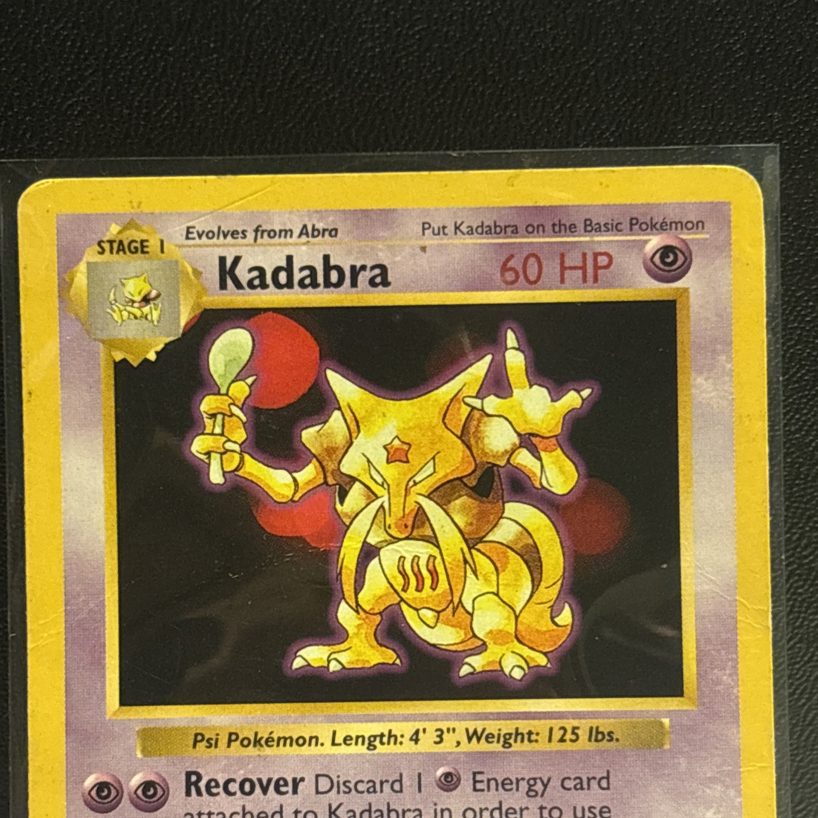 Kadabra 032/102 Base Set (Shadowless) Regular Pokémon