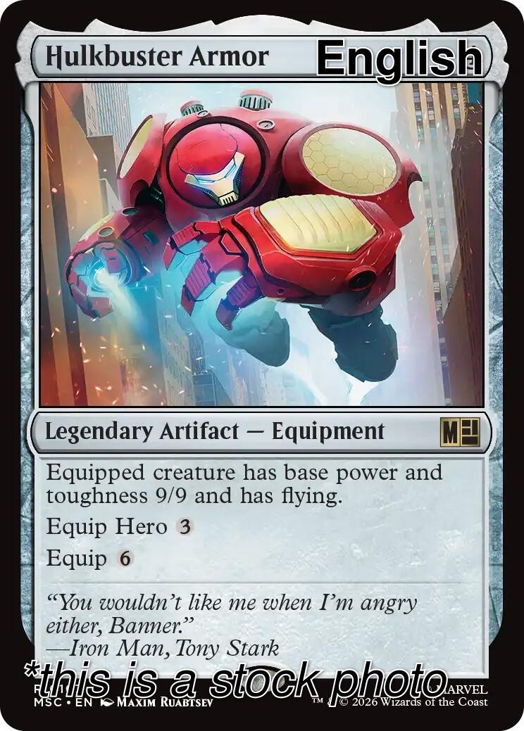 (Preorder) Hulkbuster Armor [Normal NM – Commander: Marvel Super Heroes 107]