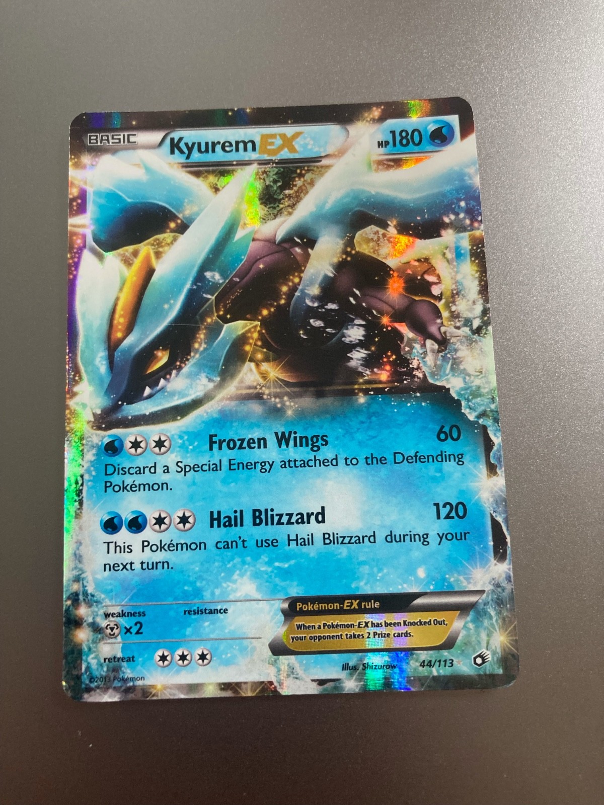 Kyurem EX 44/113 Legendary Treasures Holo