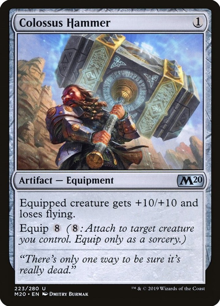 Colossus Hammer Core Set 2020 MTG 223 LP