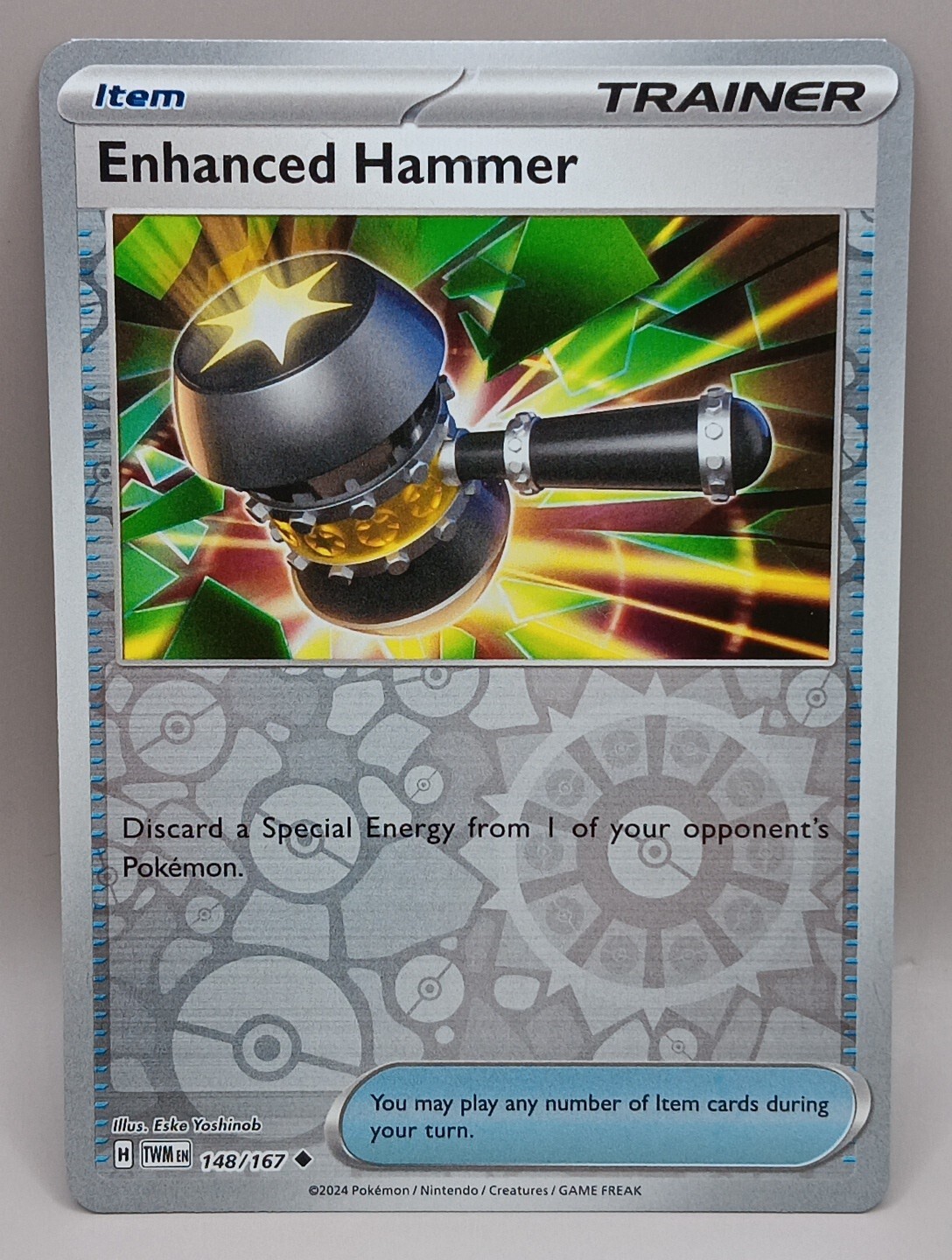 Pokemon – Enhanced Hammer – 148/167 – Reverse Holo – Twilight Masquerade -NM/M