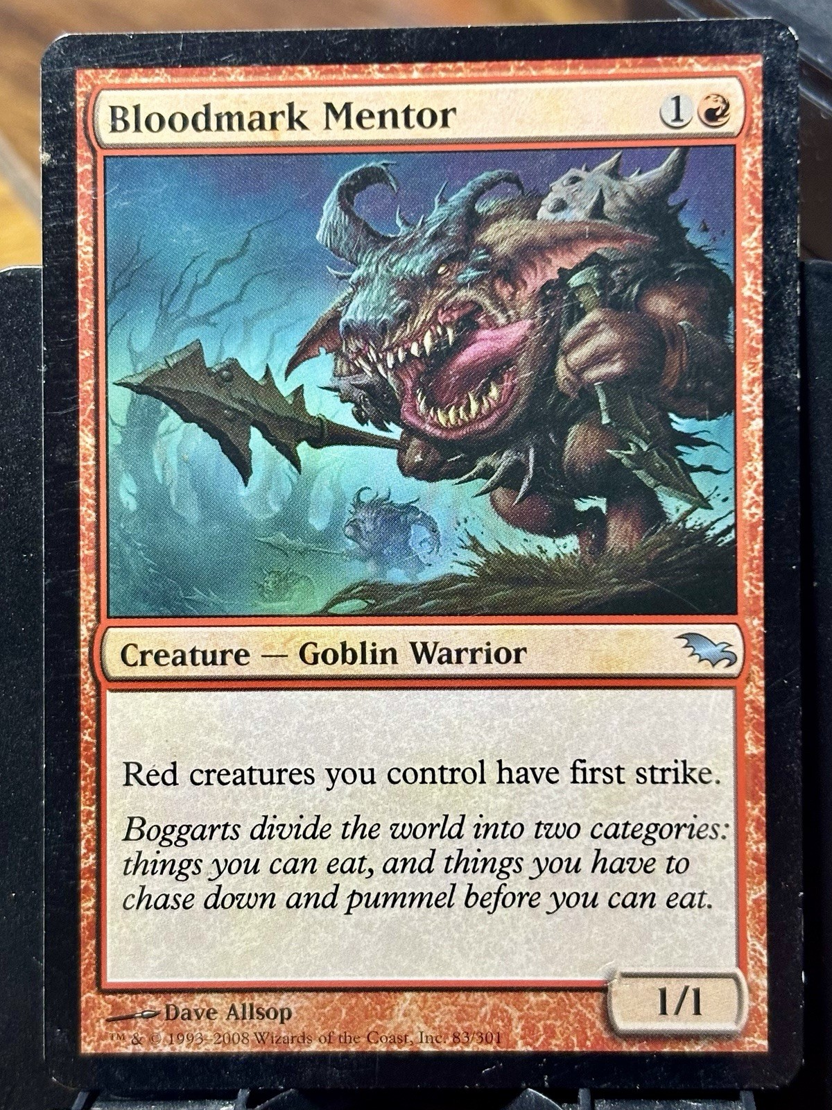 Bloodmark Mentor – Reg – MTG – Shadowmoor – 83/301 – UNCOMMON ~ MP
