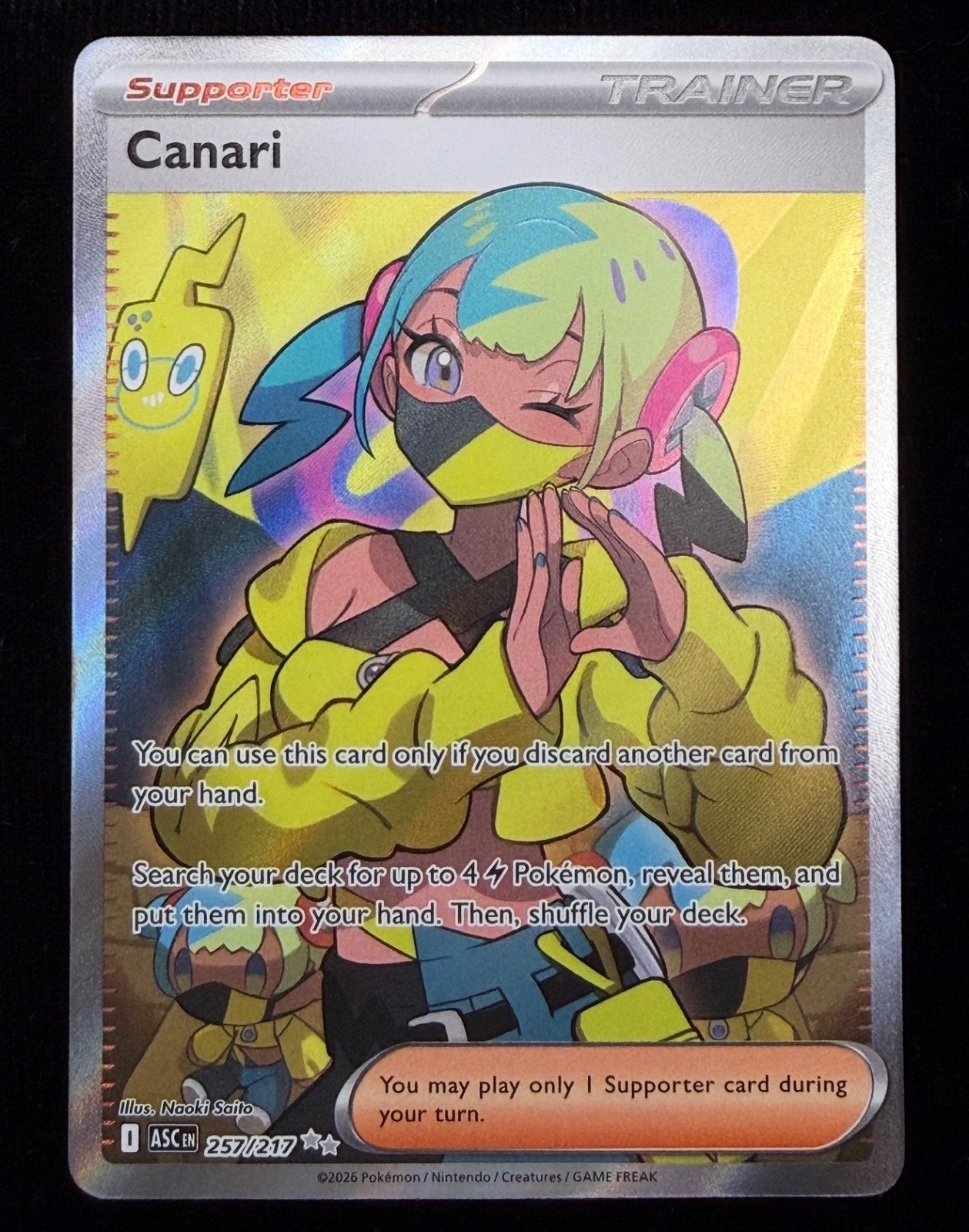 Canari Holo Ultra Rare ME: Ascended Heroes 257/217 NM