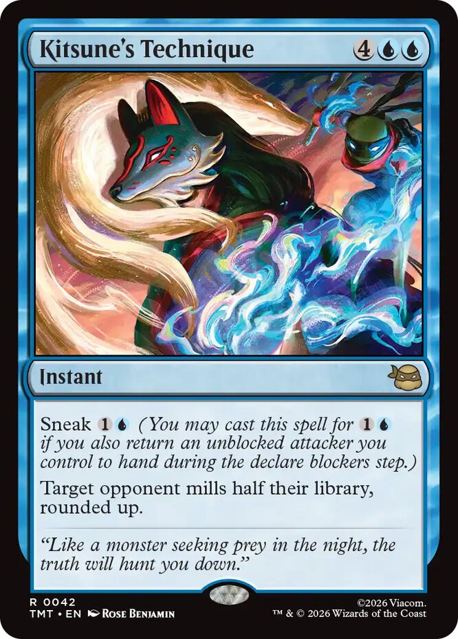 MTG Kitsune’s Technique – Foil, Teenage Mutant Ninja Turtles, Lightly Played, En