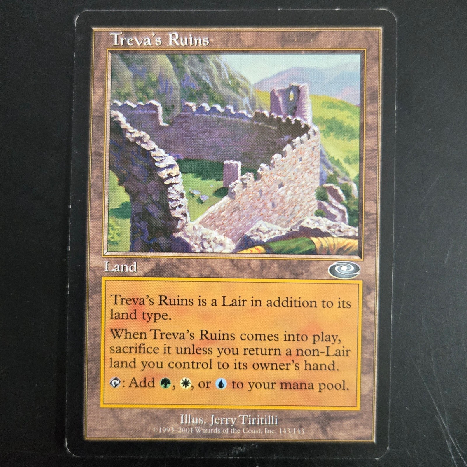 MTG Treva’s Ruins Planeshift PLS 143 Uncommon Colorless Land Green White Blue