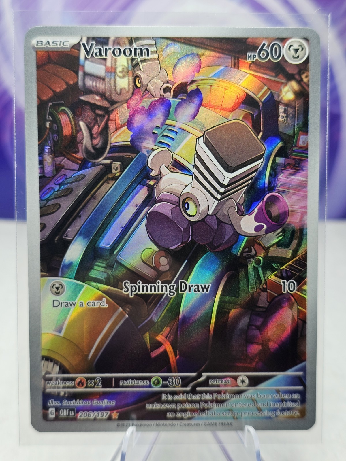 Vroom 206/197 NM Holo Illustration Rare Obsidian Flames 2023 Pokemon TCG