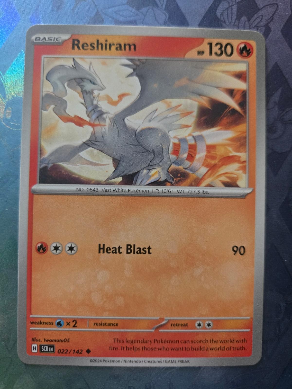 Reshiram 22/142 Uncommon Stellar Crown Pokemon Near Mint