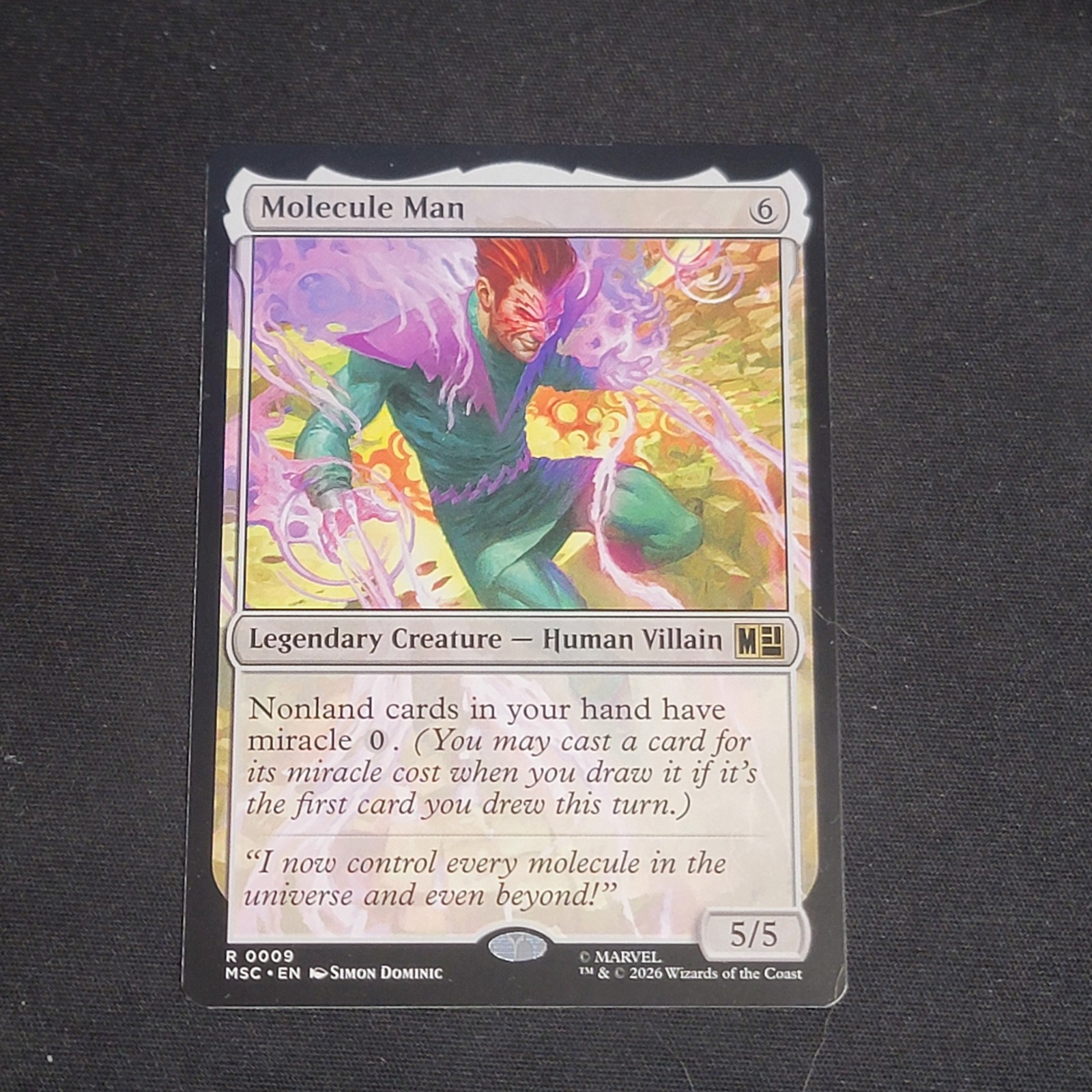 MTG Marvel Super Heroes Molecule Man – MSC 0009 – NM – Non Foil