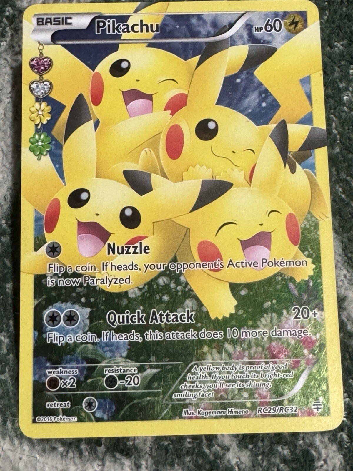 Pokemon TCG Pikachu Full Art RC29/RC32 Generations Radiant Collection MP