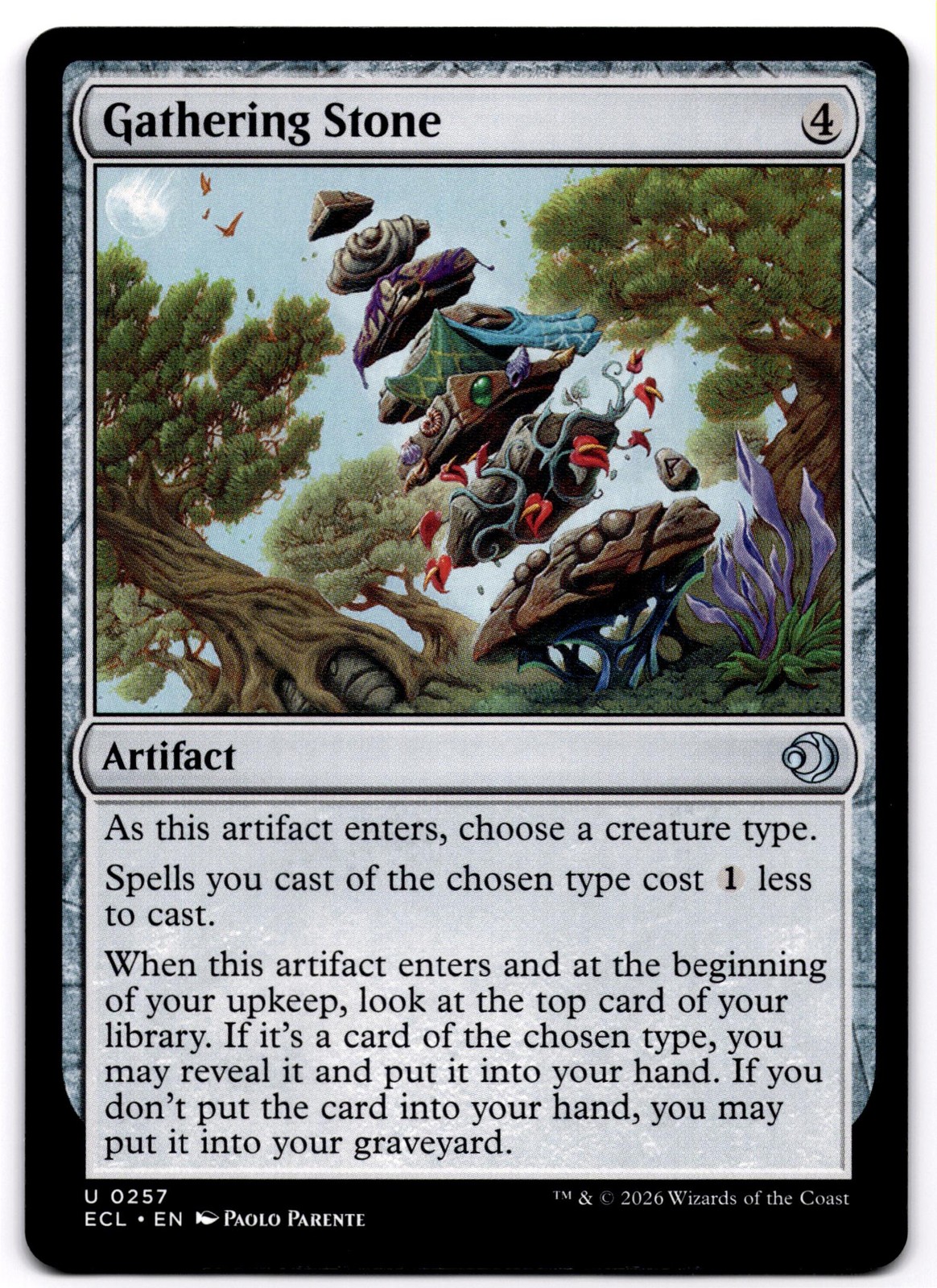 Gathering Stone U Lorwyn Eclipsed 257 Pokemon Paolo Parente