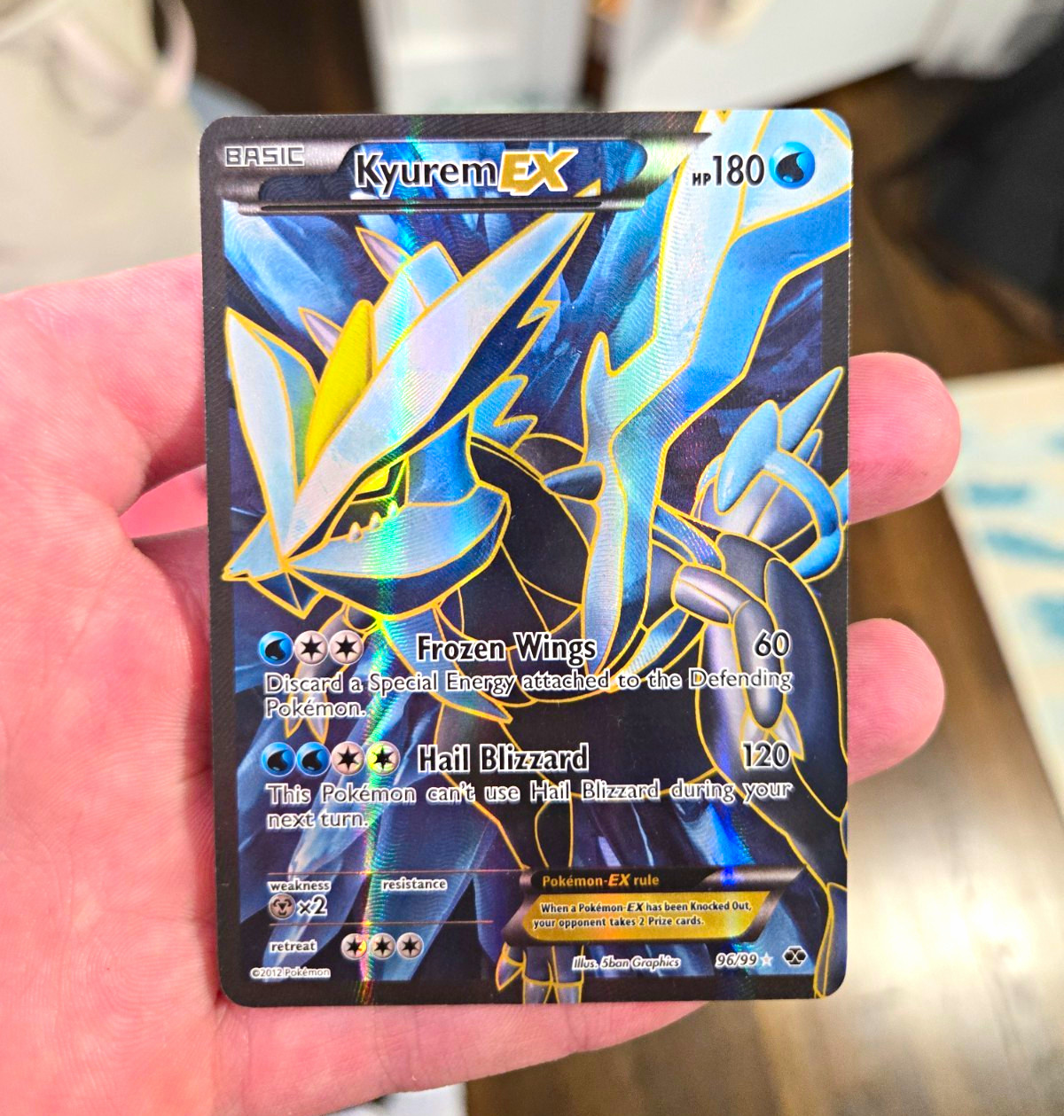 Kyurem EX 96/99 Next Destinies Full Art Holo Ultra Rare 180 HP ENG 2012