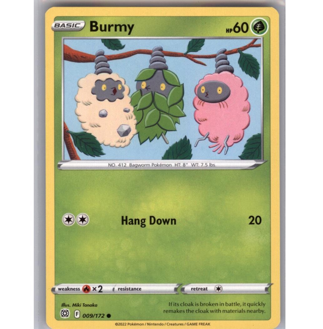 Burmy 009/172 Common Brilliant Stars Pokemon Near Mint