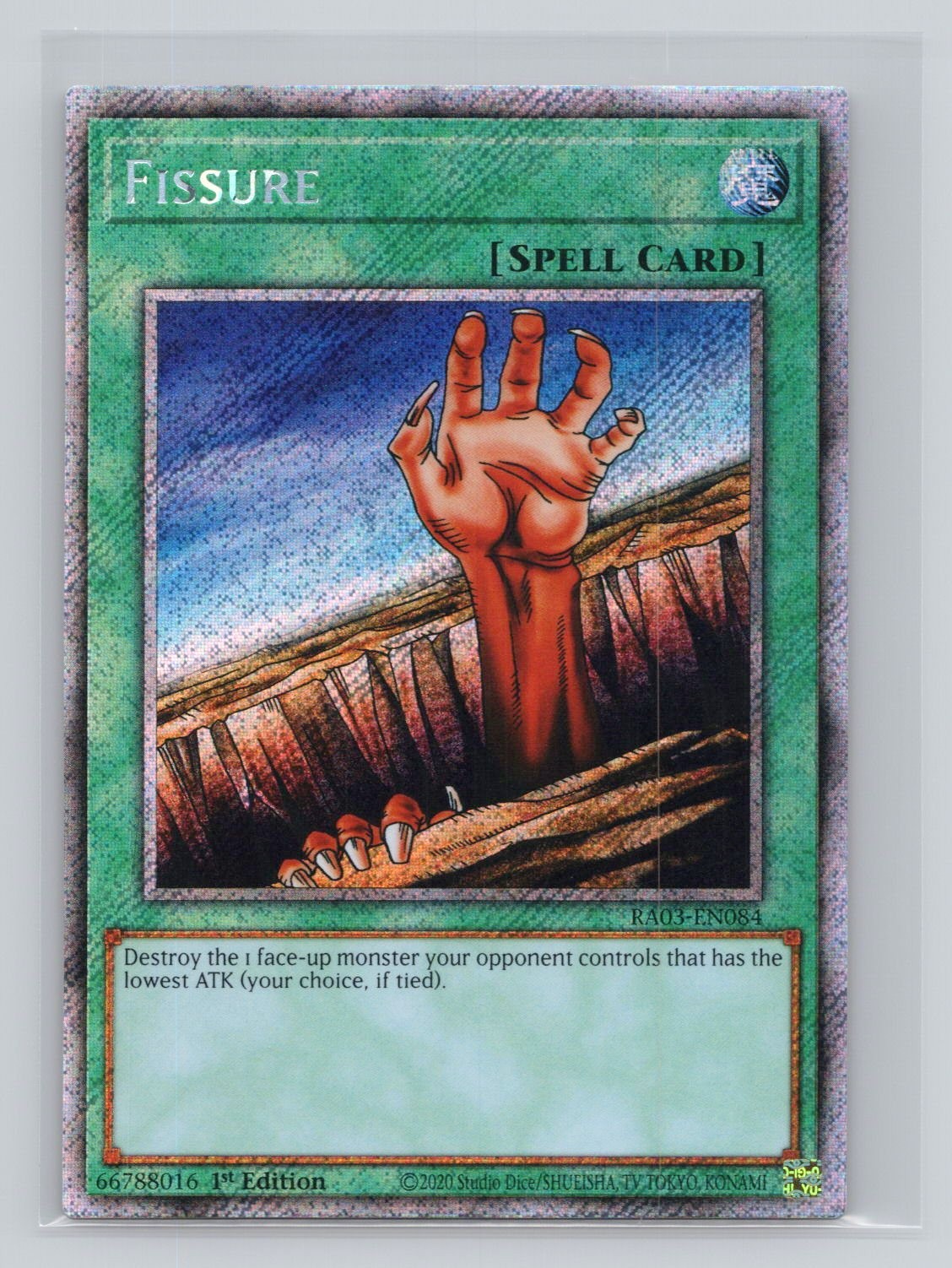 Fissure Platinum Secret Rare Quarter Century Bonanza RA03-EN084 NM