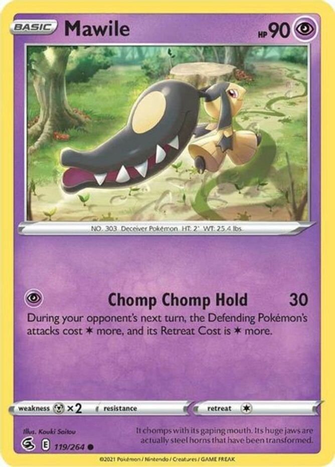 Mawile – 119/264 – Common – Lightly Played