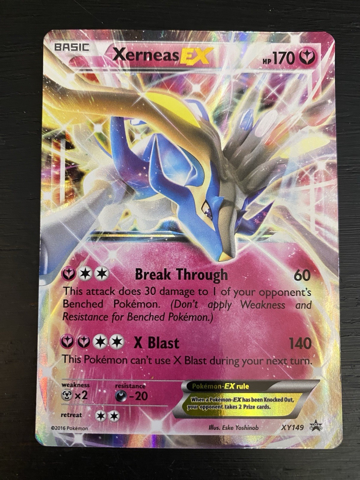 Pokémon TCG Xerneas EX Black Star Promo Holo Card XY149