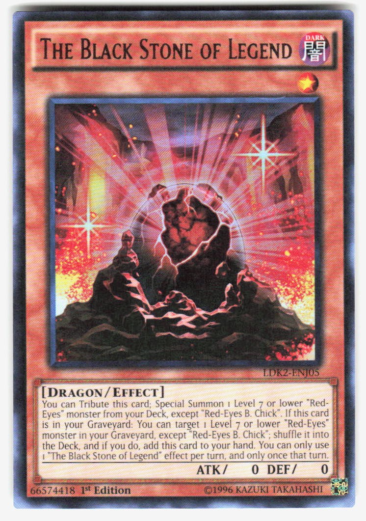 The Black Stone of Legend Ultra Rare Legendary Decks II LDK2-ENJ05 LP