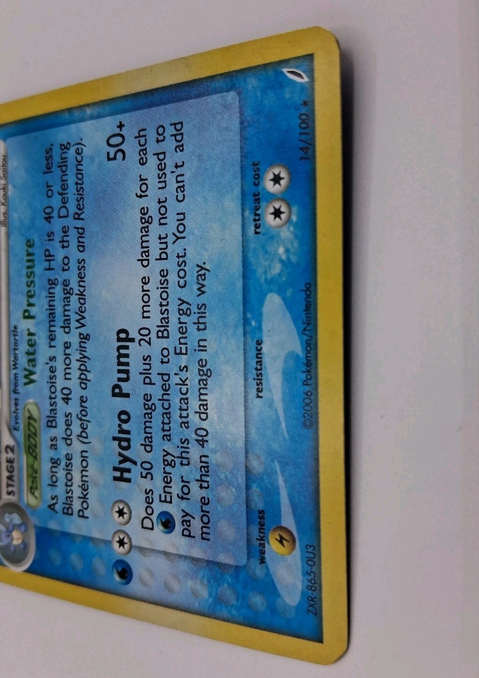 Pokemon TCG Blastoise 14/100 Crystal Guardians Holo