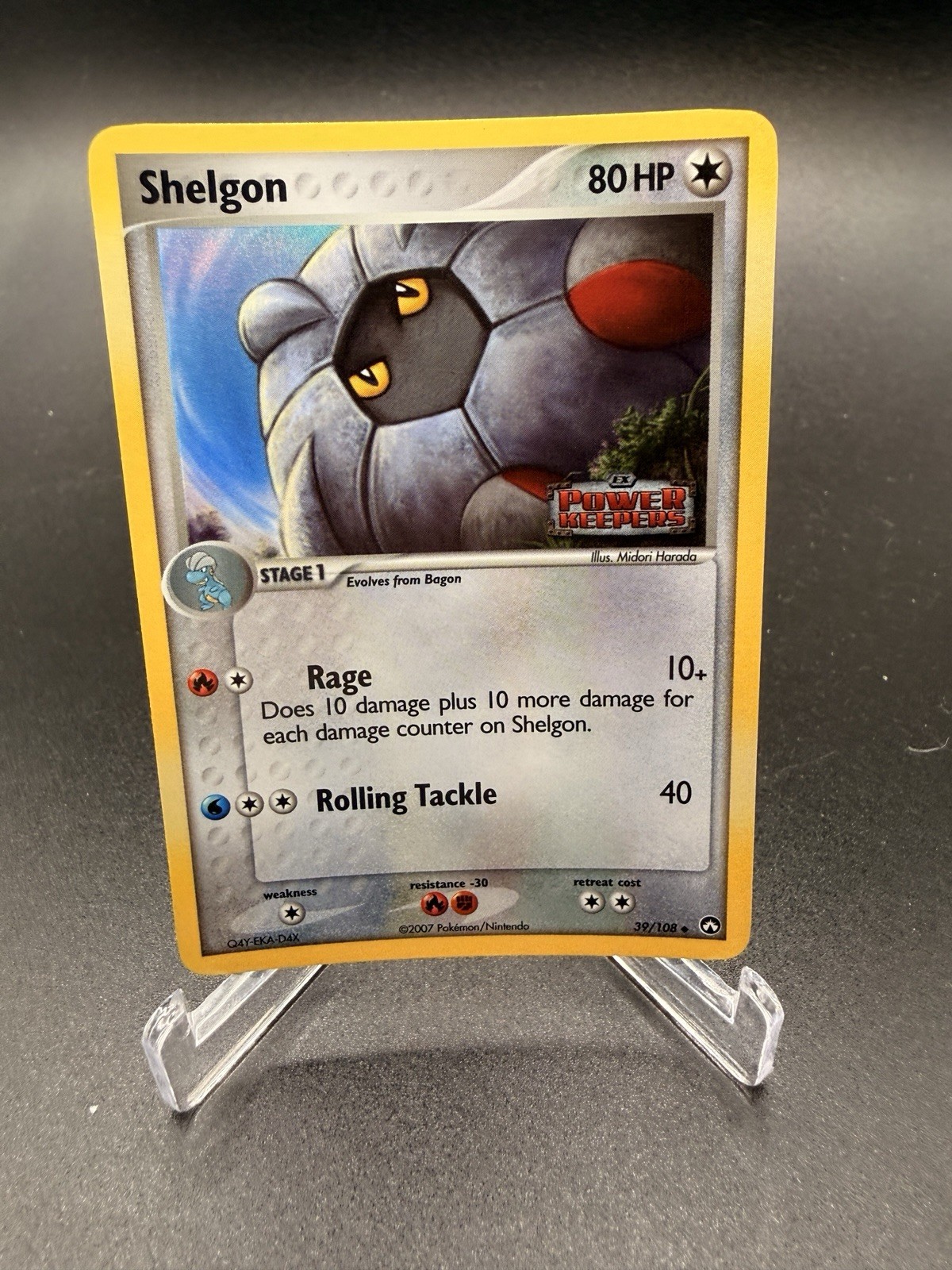 Pokemon TCG – Shelgon 39/108 Reverse Holo Stamped – EX Power Keepers NM