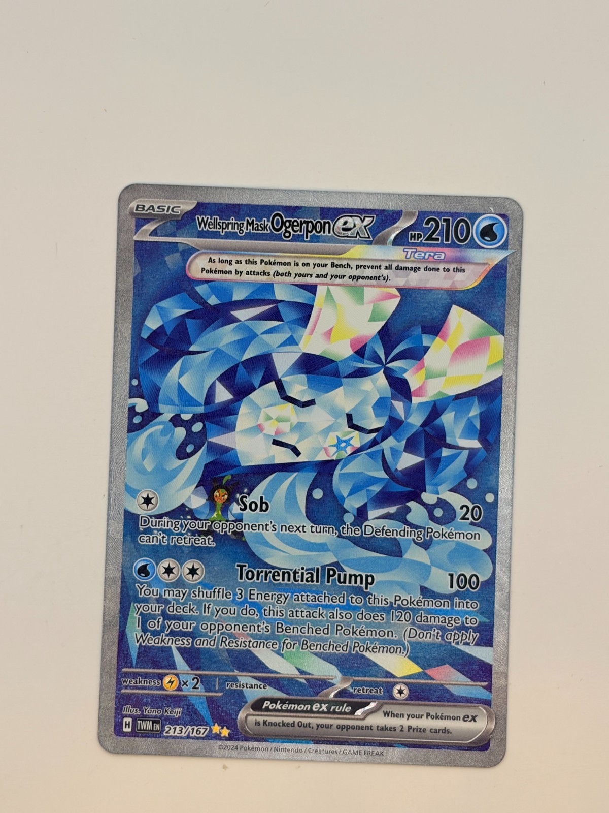Wellspring Mask Ogerpon ex 213/167 Sv06: Twilight Masquerade Holo