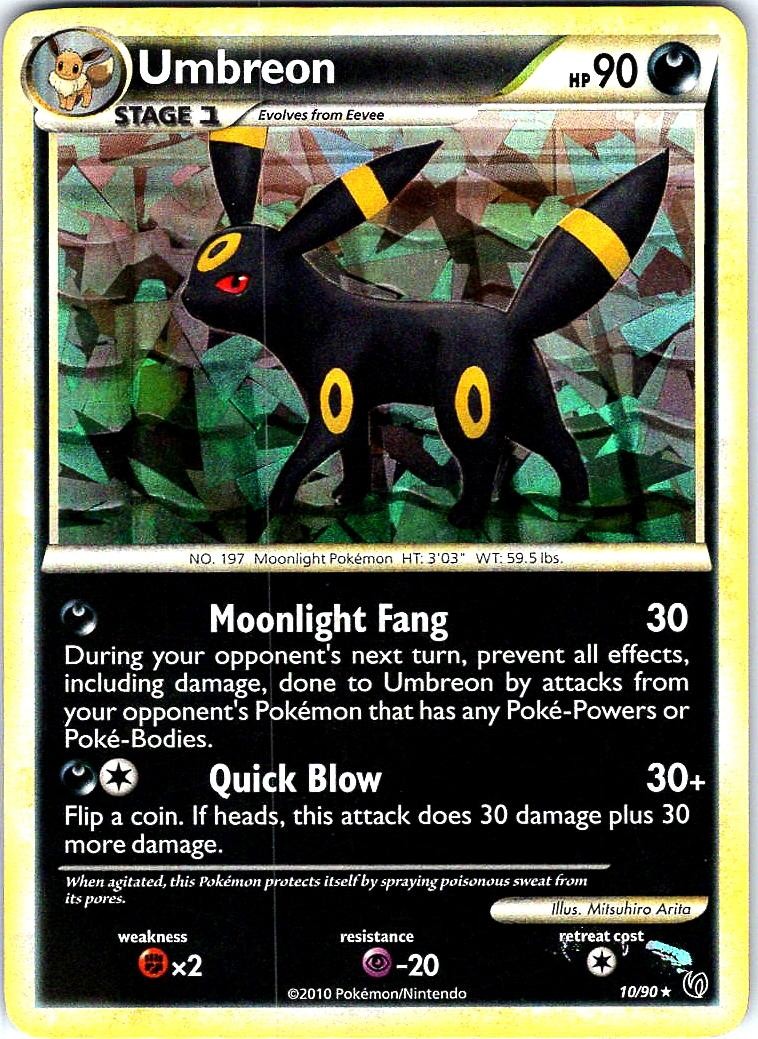Umbreon (Cracked Ice Holo) 10/090 Holo Holo Rare Deck Exclusives Pokemon Holo LP