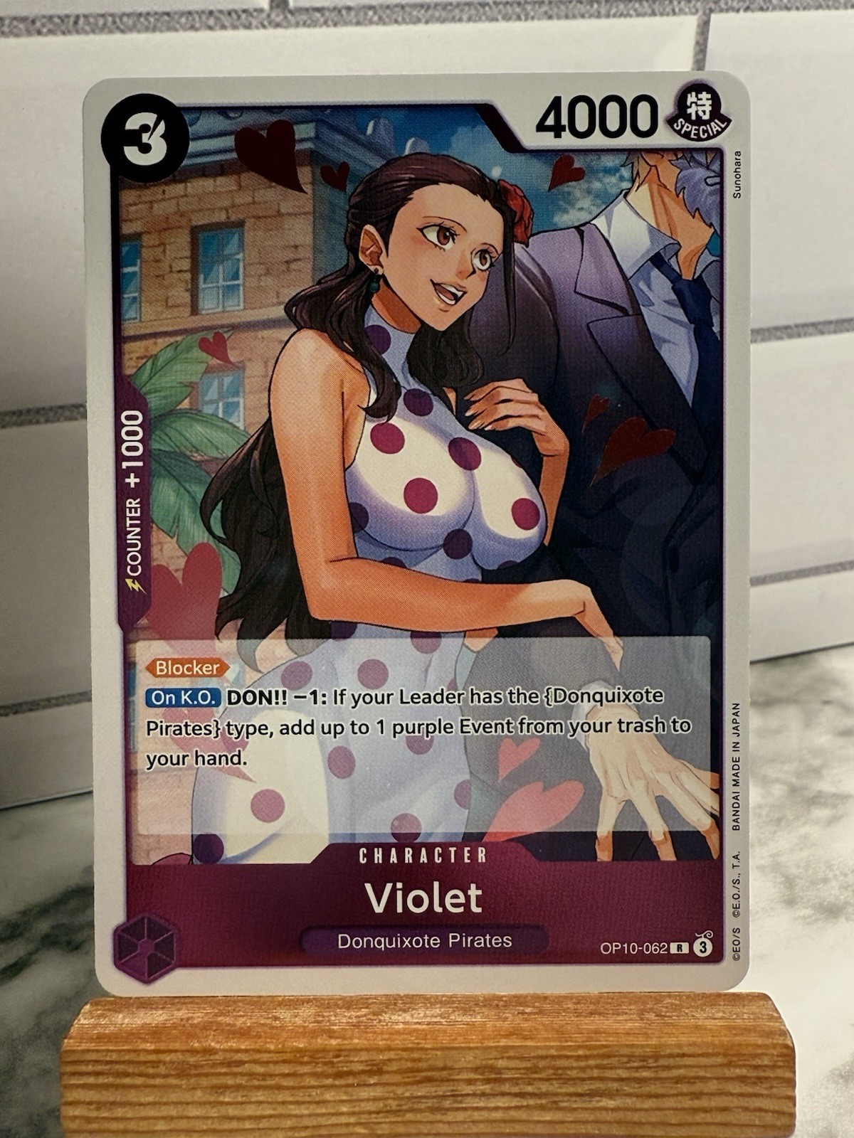 VIOLET – RARE FOIL – R OP10-062 – Royal Blood One Piece TCG ENGLISH