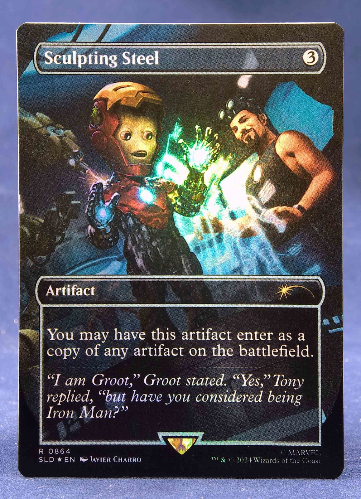 Sculpting Steel (0864) – MTG FOIL – Secret Lair Drop Marvel SLD – NM