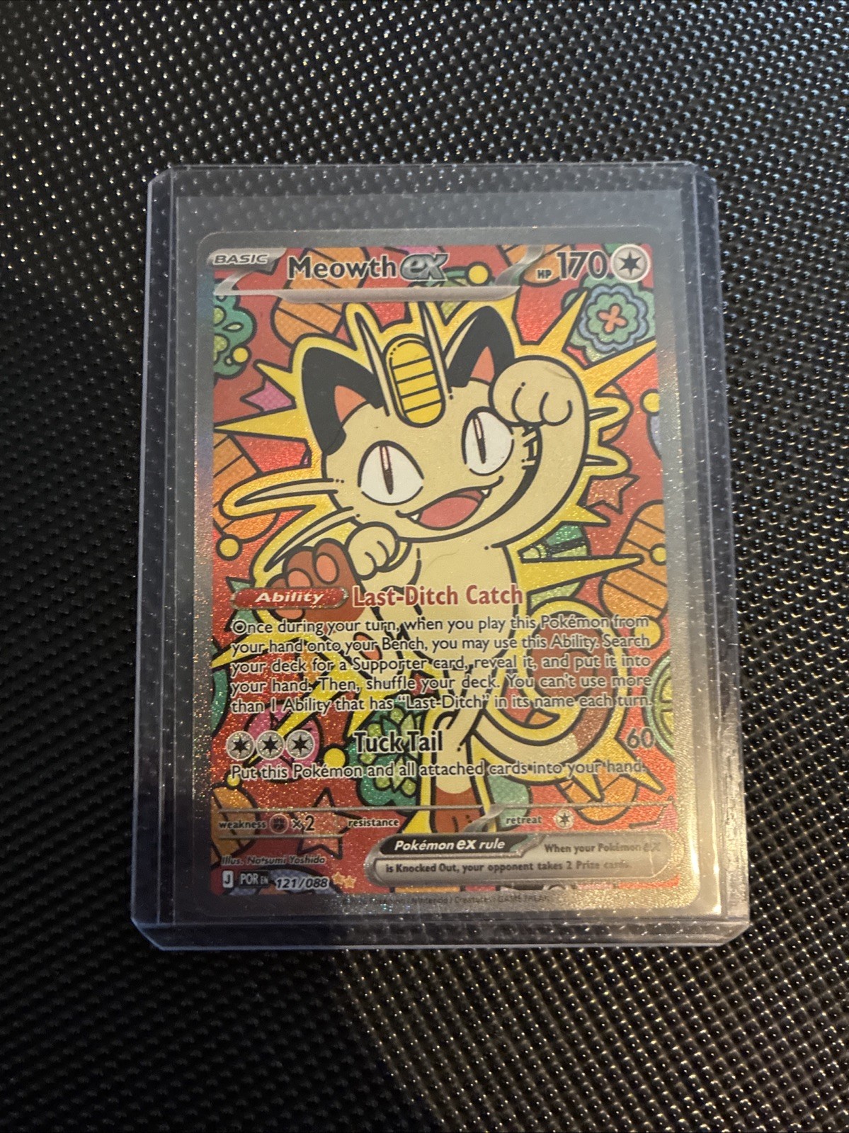 Meowth ex 121/088 Me03: Perfect Order Holo