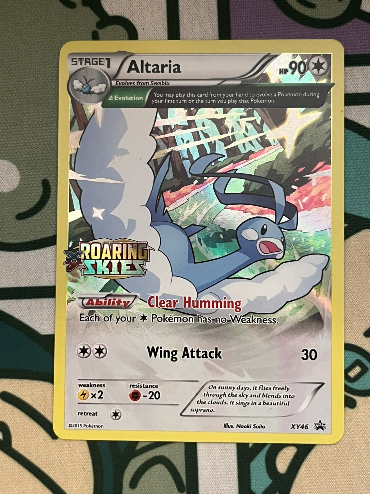 Altaria – XY46 – Roaring Skies Stamp – XY Black Star Promo – Pokemon Card