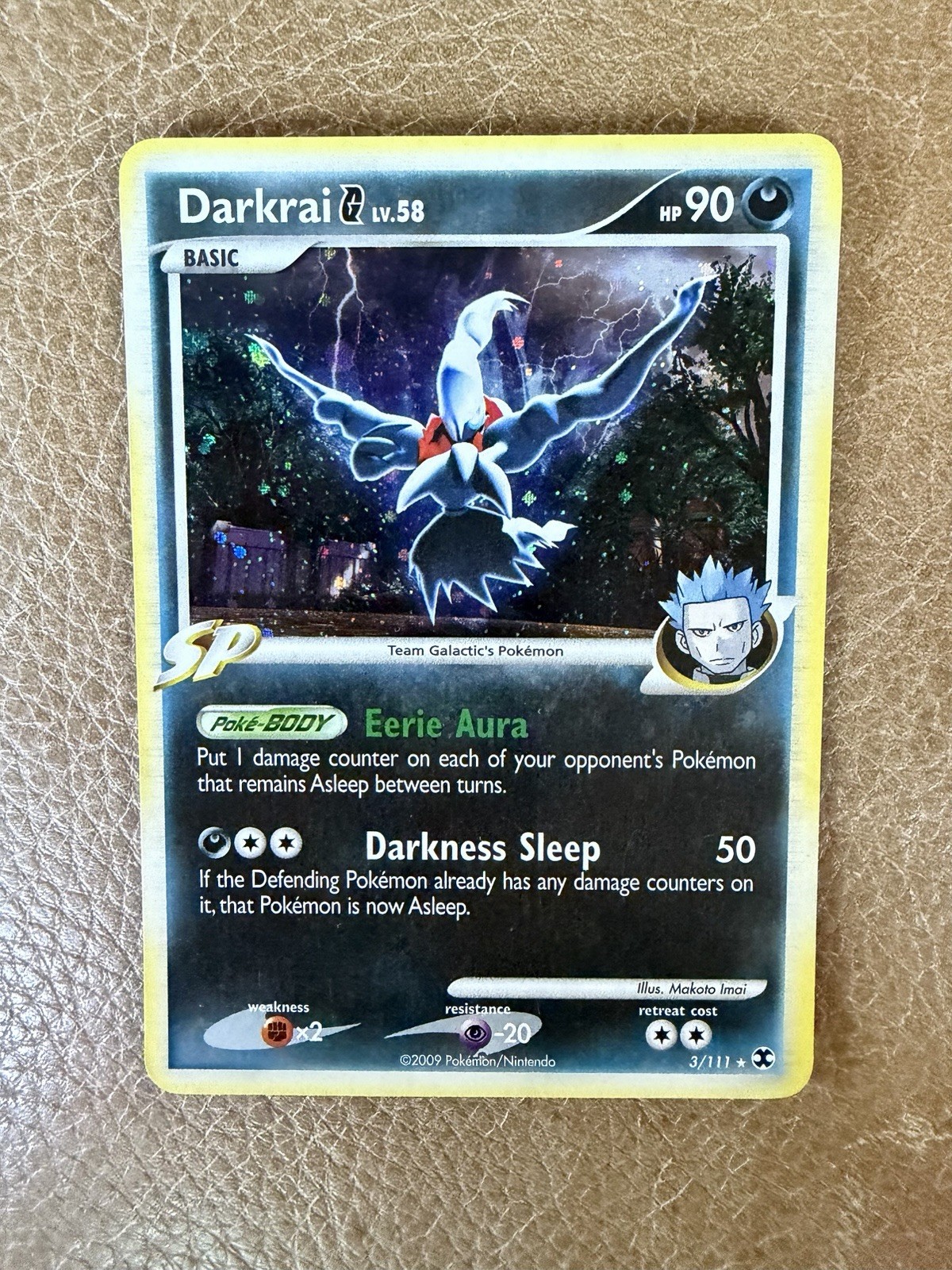 2009 Pokemon Darkrai G 3/111 Rising Rivals Holo