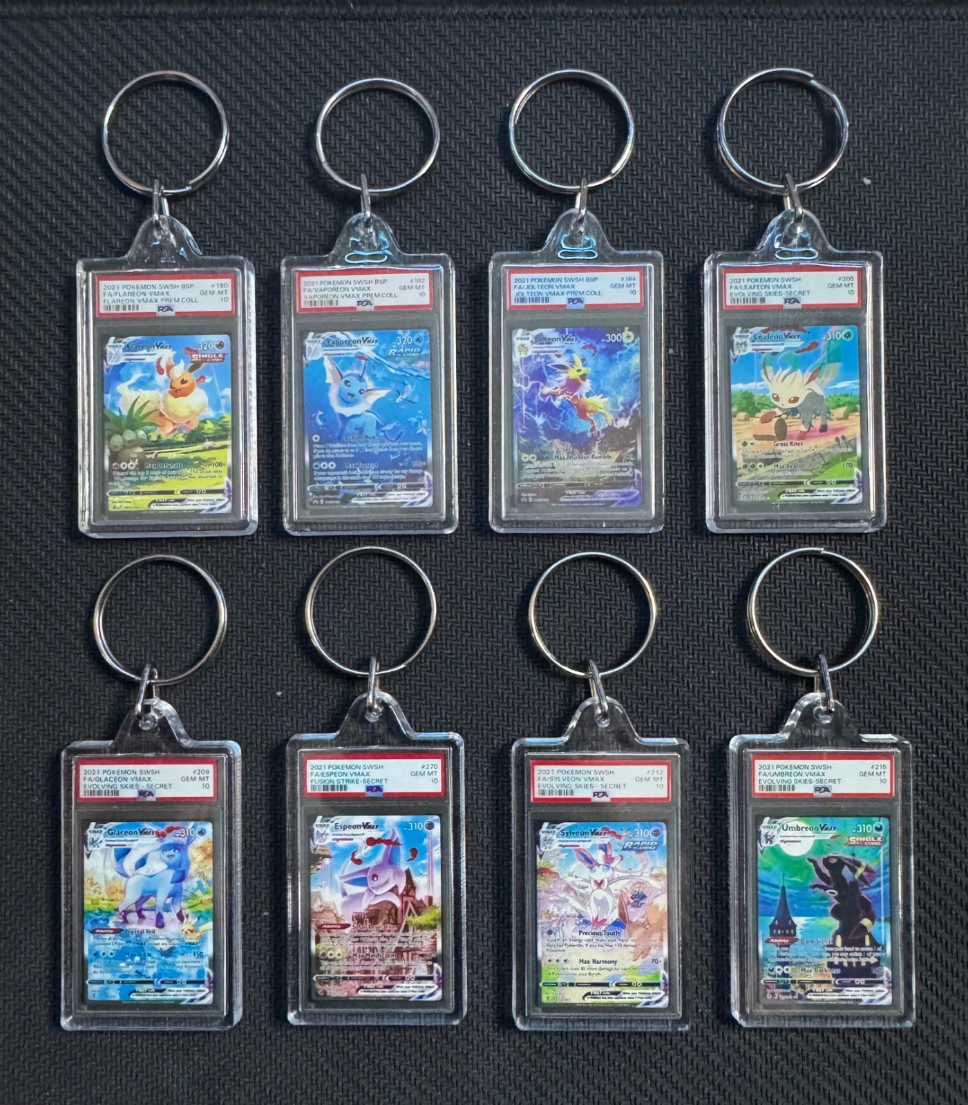 Pokémon Mini Slab Keychains PSA 10 Free Shipping