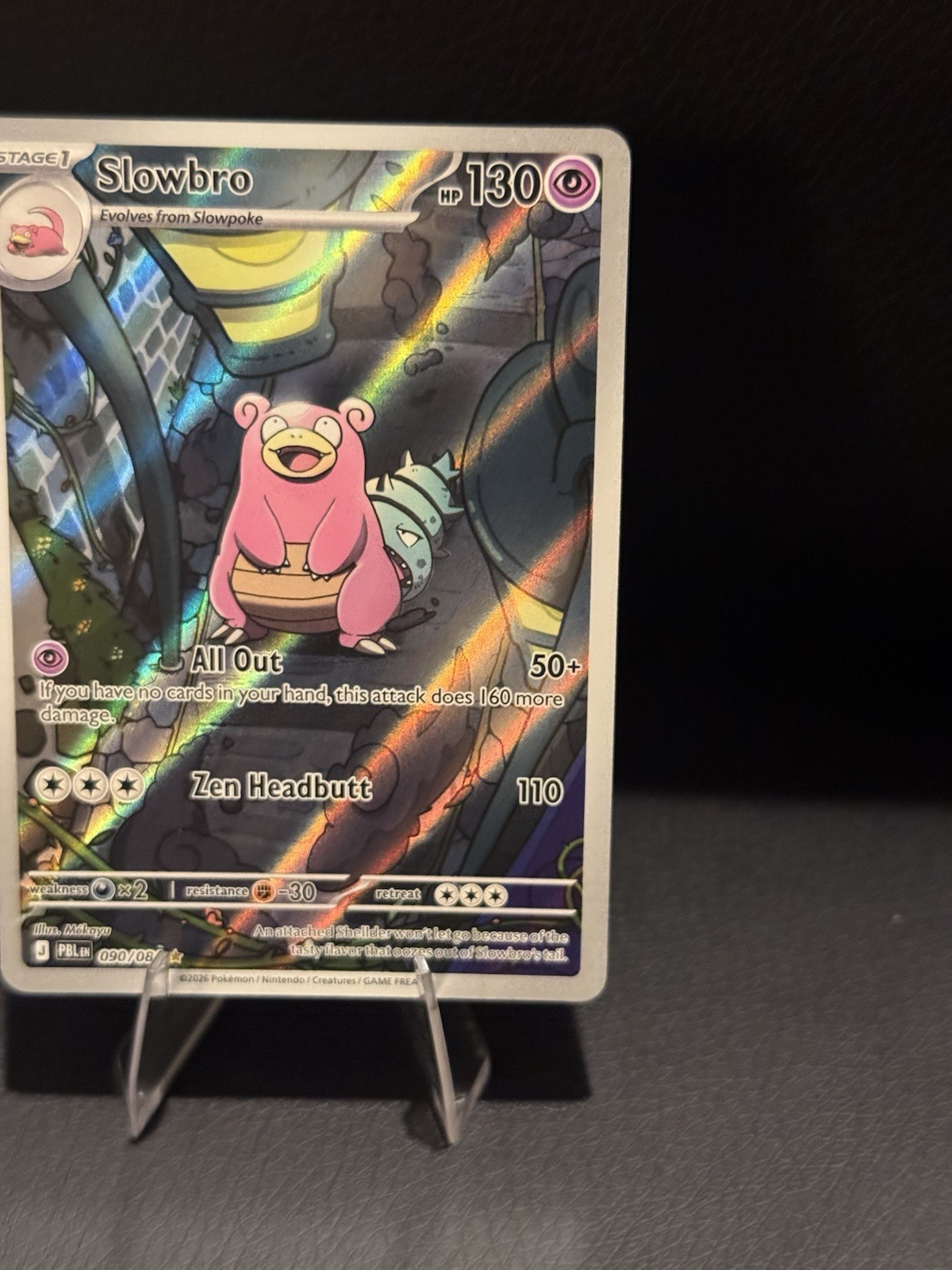 Slowbro Pitch Black 090/084 Illustration Rare Stage 1 130 HP English