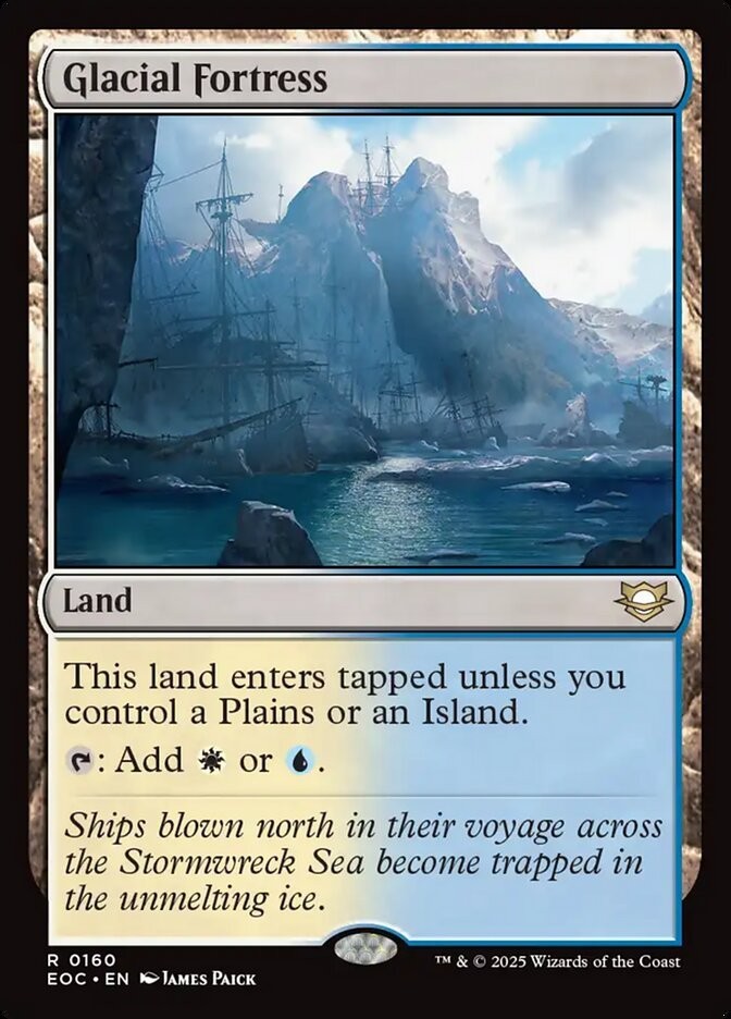 Glacial Fortress #160 (NM) – MTG – Edge of Eternities CMDR Magic: The Gathering