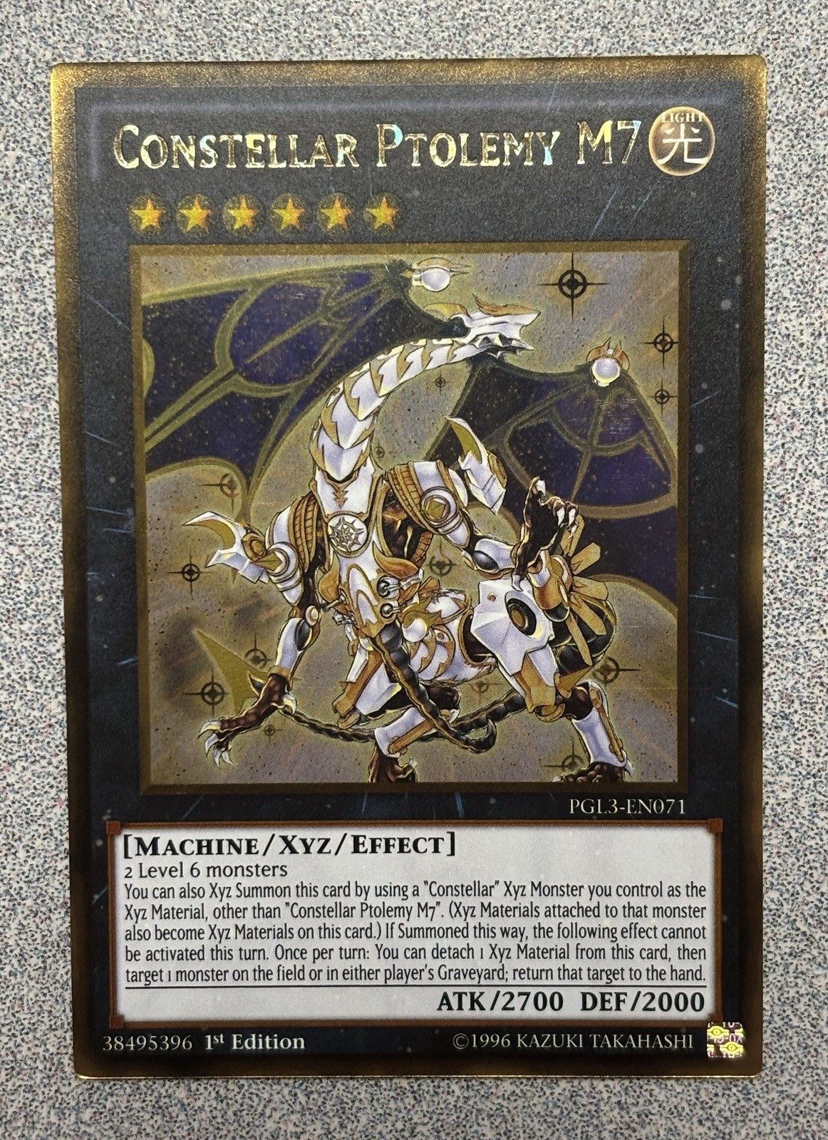 Constellar Ptolemy M7 PGL3-EN071 Gold Rare 1st Edition NM