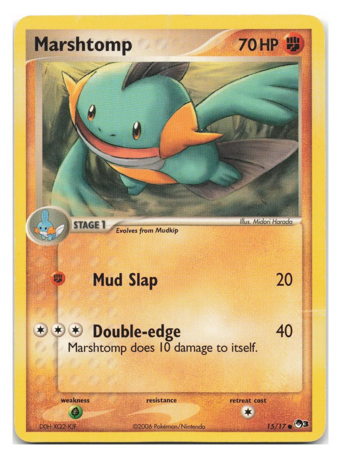 Marshtomp 15/17 Common POP Series 3 Pokemon 2006