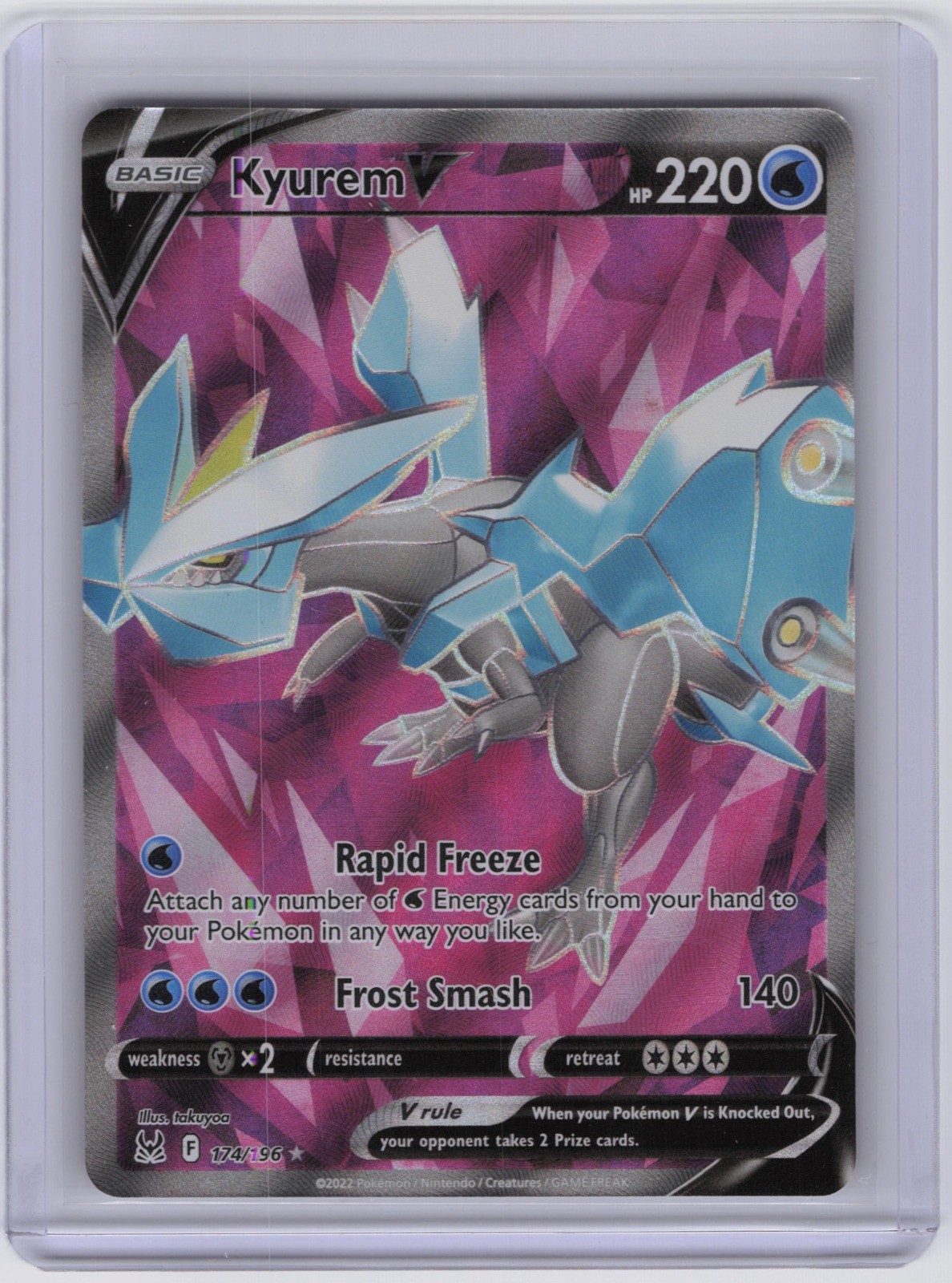 Kyurem V (Full Art) Ultra Rare SWSH11: Lost Origin 174/196 NM