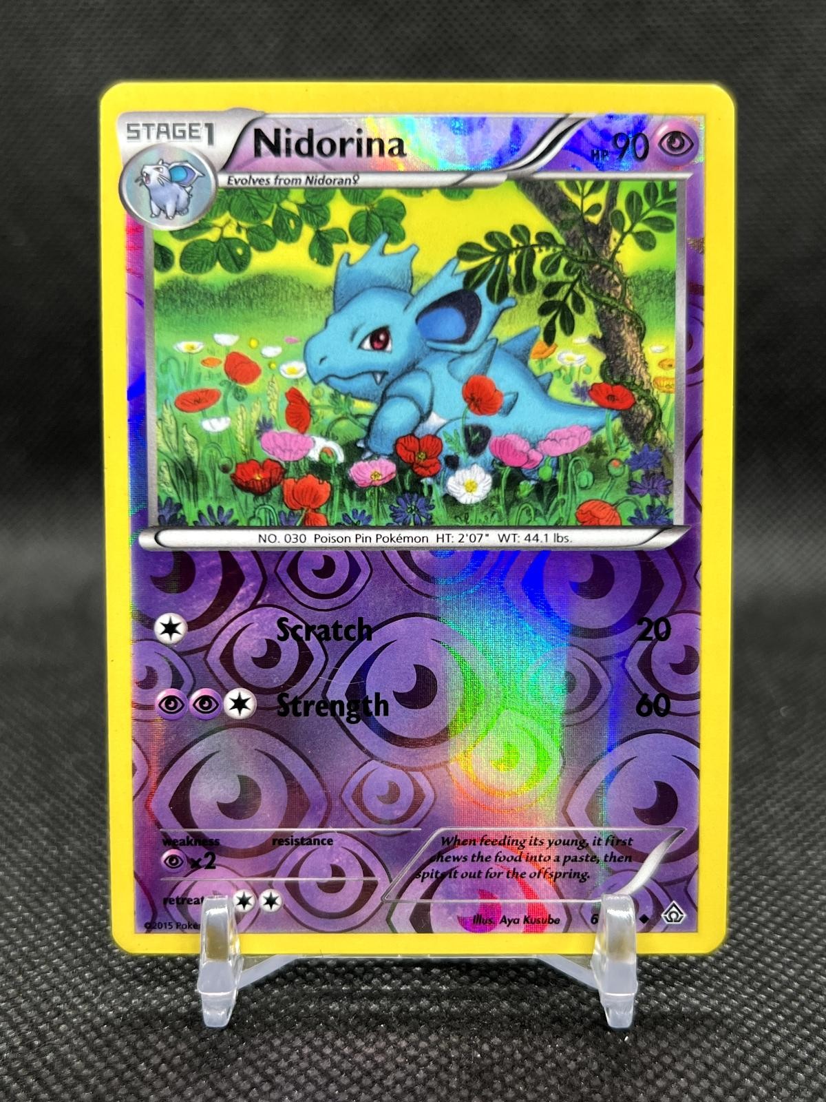 Pokemon Nidorina 67/160 Uncommon Primal Clash Reverse Holo MP