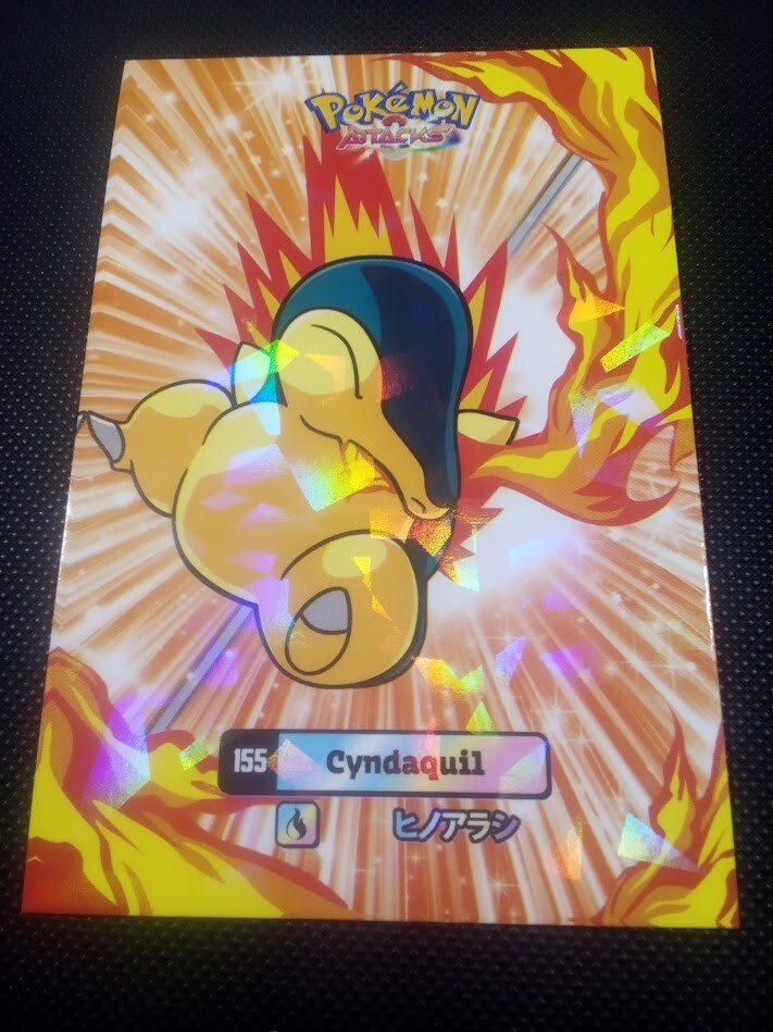 Pokemon 2024 Card Database Attacks Gen 2 Cyndaquil #155 Cracked Ice Holo Peru