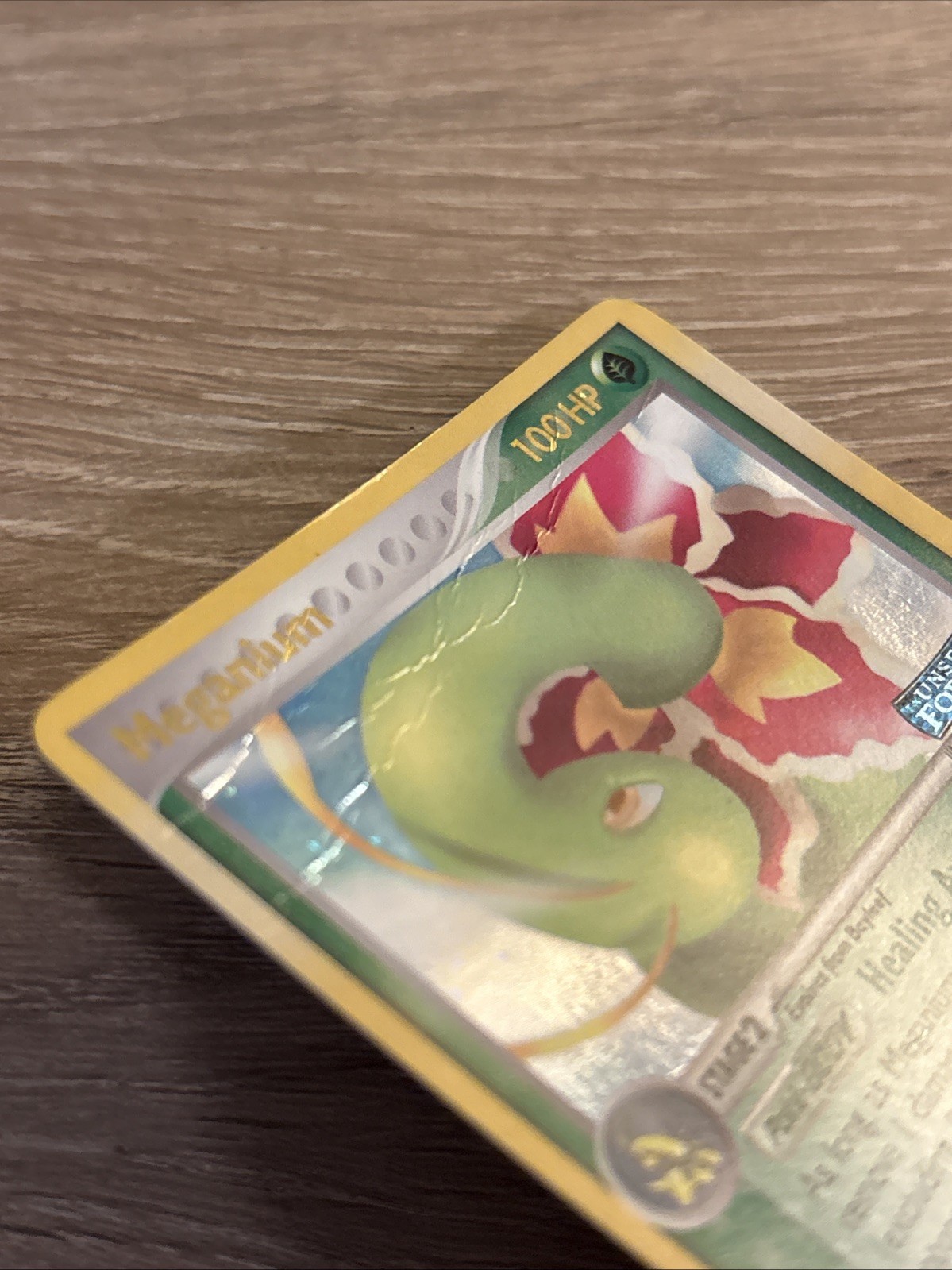 Pokémon Meganium 9/115 Reverse Holo Stamped EX Unseen Forces 2005 Rare LP