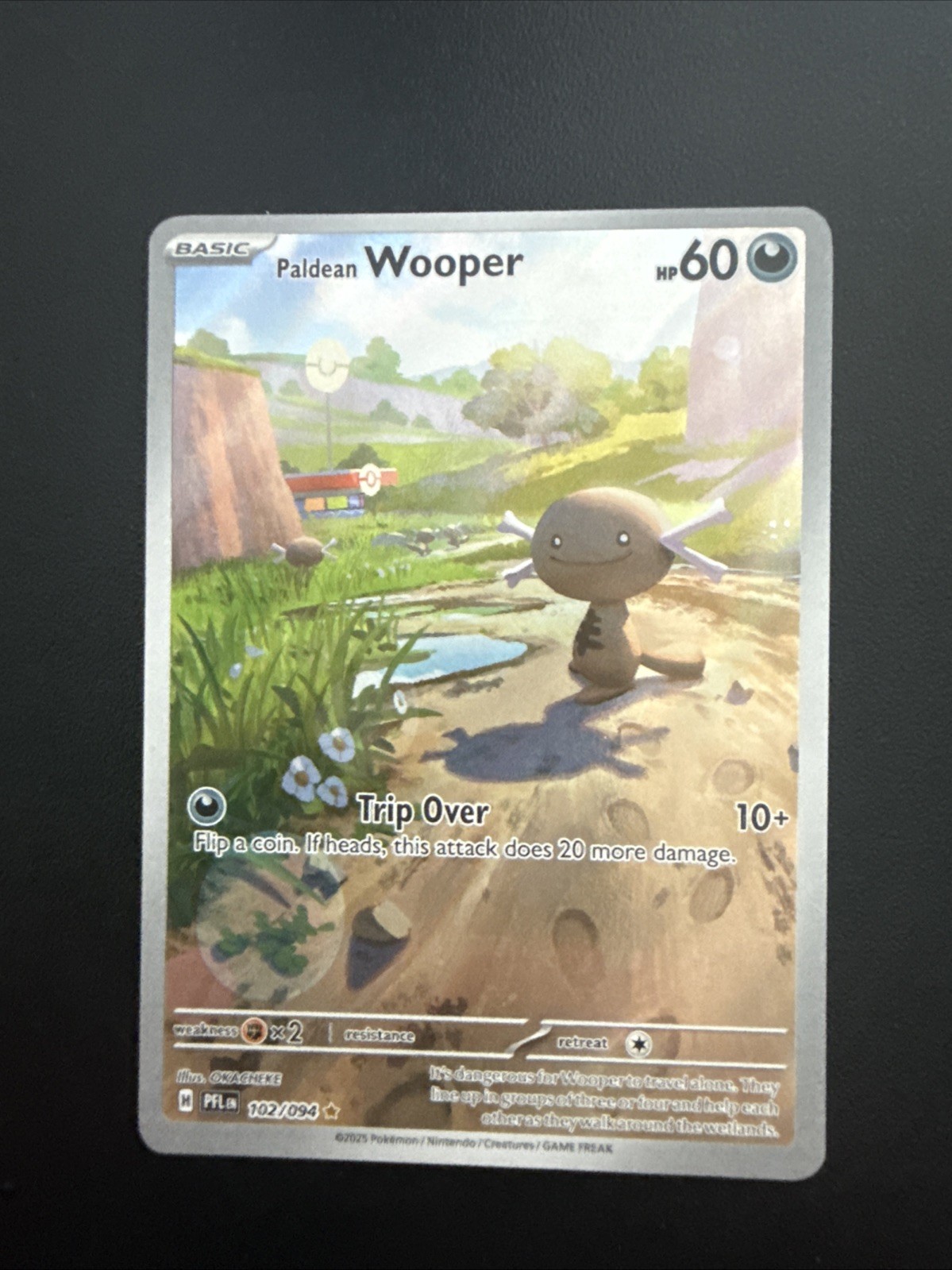 Paldean Wooper 102/094 Me02: Phantasmal Flames Holo