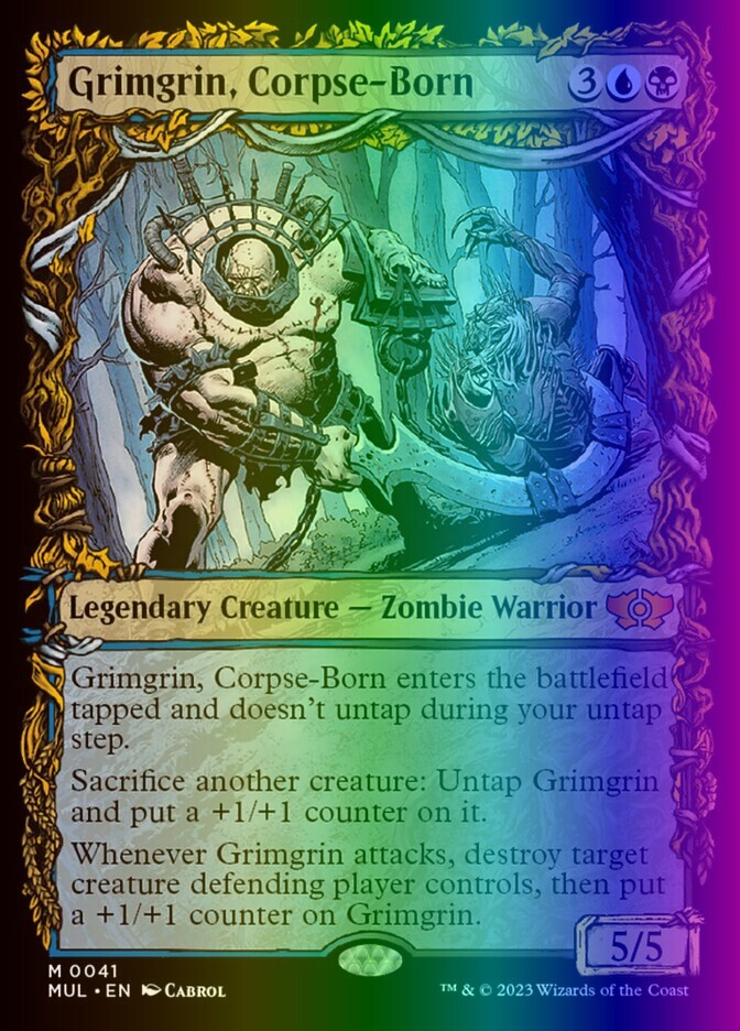 Grimgrin, Corpse-Born (41/275) March of the Machine Multiverse Legends LP FOIL